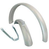 Stel spatborden 24" alu cpl. ATB zilver