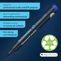 Viltstift Schneider Maxx 130 rond 1-3mm blauw | 10 stuks - thumbnail