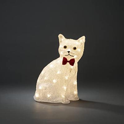Kerstfiguur LED kat zittend 27x34 cm Konstsmide - Konstsmide