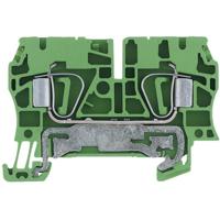 Weidmüller 1632080000-1 Aardingsklem Spanveer Groen-geel 1 stuk(s) - thumbnail