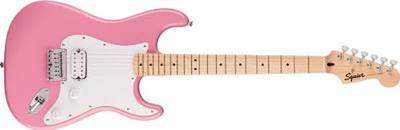 Squier Sonic Stratocaster HT H MN Flash Pink elektrische gitaar met vaste brug