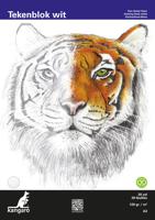 Kangaro K-5342 Tekenblok A3 120 Gr 20 Vel Wit Fijne Korrel Kopgelijmd - thumbnail