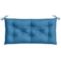 Tuinbankkussen 100x50x7 cm stof gemleerd blauw - thumbnail