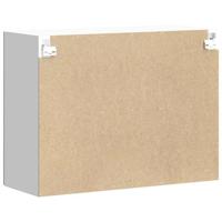 Keukenbovenkast met glazen deur Lucca bewerkt hout betongrijs - thumbnail