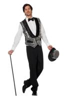 Gilet pailletten zilver - thumbnail