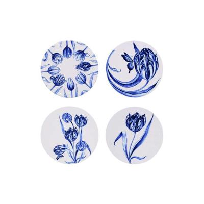 HEINEN - Onderzetters Vrolijke tulpen 4-dlg