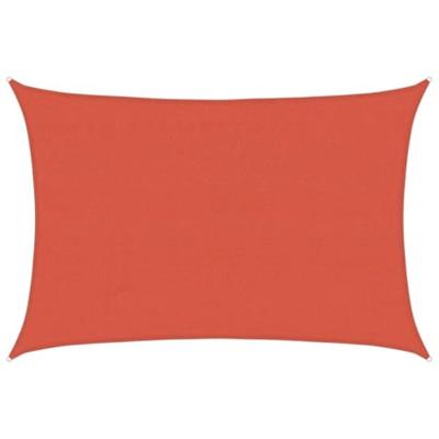 VidaXL Zonnezeil 160 g/m² 4x5 m hdpe terracottakleurig
