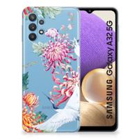 Samsung Galaxy A32 5G | TPU Hoesje | Bird Flowers - thumbnail