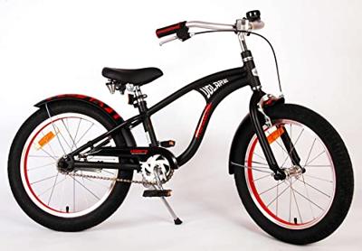 Volare miracle cruiser kinderfiets - jongens - 18 inch - mat zwart - prime collection
