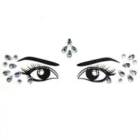 3 PC'S voorhoofd groene Masquerade make-up acryl gezicht sticker stijl: YT-53-02 - thumbnail