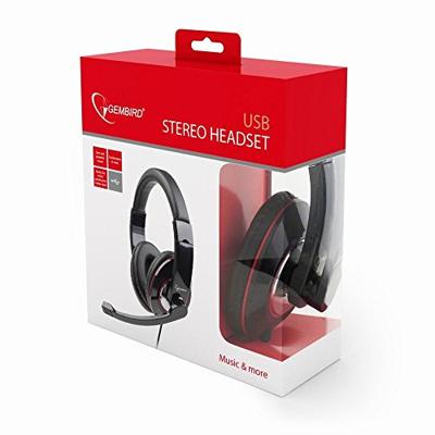 Headset Glossy Zwart USB - thumbnail
