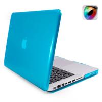 MacBook Pro Retina 13.3 inch Kristal structuur hard Kunststof Hoesje / Case (baby blauw) - thumbnail