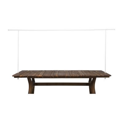 Verstelbare tafelklem - wit - 90x8.5x140-250 cm