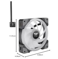 Thermaltake Swafan EX12 RGB PC Cooling Fan TT Premium Edition (3-fan Pack), 120mm - thumbnail