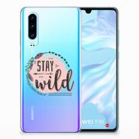 Huawei P30 Telefoonhoesje met Naam Boho Stay Wild - thumbnail