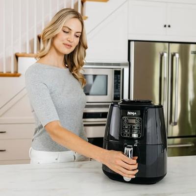 Olievrije friteuse - Airfryer - NINJA - AF100EU - 3,8L - 34,5 x 27,9 x 33,8 cm - Zwart