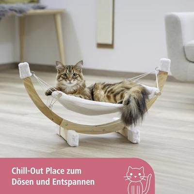 Witte Siesta hangmat voor cat - thumbnail