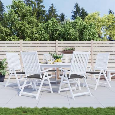 VidaXL Tuinstoelkussens 6 st 40x40x4 cm oxford stof antracietkleurig VidaXL Tuinstoelkussens 6 st 40x40x4 cm oxford stof antracietkleurig