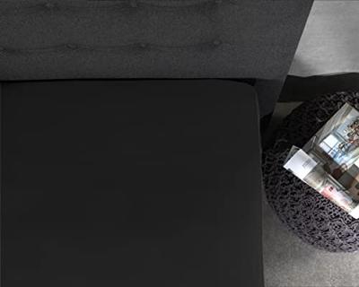 Dreamhouse Katoenen Topper Hoeslaken Zwart 90 x 220 cm