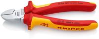 Knipex zijsnijtang verchroomd ge‹soleerd met meer-componentengrepen, vde-getest 160 mm - 7006160 - thumbnail