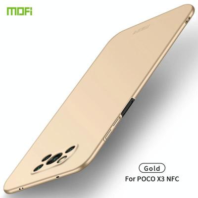 Voor Xiaomi POCO X3/X3 NFC MOFI Frosted PC Ultra-thin Hard Case(Gold) Voor Xiaomi POCO X3/X3 NFC MOFI Frosted PC Ultra-thin Hard Case(Gold)