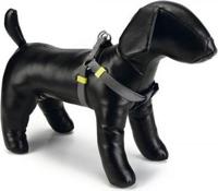 Hondentuig nylon 35-60cm donkergrijs - thumbnail