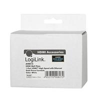 LogiLink AH0014 HDMI Adapter [1x HDMI-bus - 1x HDMI-bus] Wit - thumbnail