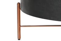 Hoofdtafel DKD Home Decor Metaal Aluminium 90 x 90 x 45 cm Mangohout - thumbnail