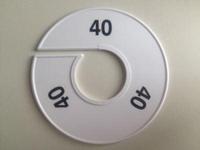 Maatring 11cm wit/zwart 40 - thumbnail