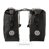 AGU Clean Dubbele Fietstas Shelter Large - Zwart - Waterdicht - thumbnail