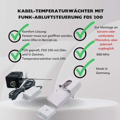 Schabus Draadloze afzuigingsbesturing Komfortpaket FTX 519+FDS 200 Schabus Draadloze afzuigingsbesturing Komfortpaket FTX 519+FDS 200