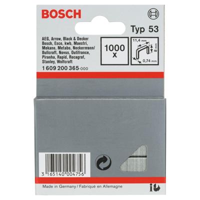 Bosch Accessoires Niet type 53 11,4 x 0,74 x 8 mm 1000st - 1609200365