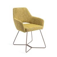 Jesper Home Yanai eetkamerstoel Lemon Limes beehive rose - thumbnail