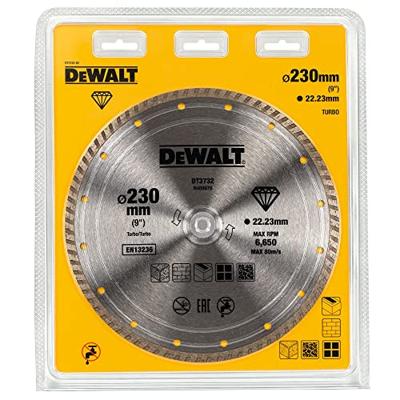DeWalt Accessoires Diamantblad, turbo, Ø230mm/22.2mm, universeel - DT3732-QZ