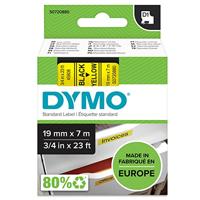 Labeltape Dymo LabelManager D1 polyester 19mm zwart op geel | 5 stuks - thumbnail