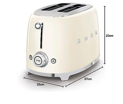 SMEG TSF01CREU Broodrooster 50's Style - Creme SMEG TSF01CREU Broodrooster 50's Style - Creme