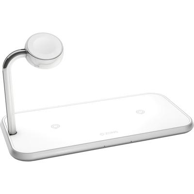 ZENS Dual qi Apple-Watch ZEDC05W Inductie lader 2000 mA Uitgangen Qi-standaard Wit ZENS Dual qi Apple-Watch ZEDC05W Inductie lader 2000 mA Uitgangen Qi-standaard Wit