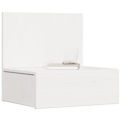 Nachtkastje 2 pcs Wit 42 x 32,5 x 40 cm Massief grenenhout