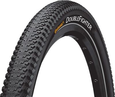 Buitenband Continental DoubleFighter III 28 x 1.40" / 37-622 mm - zwart met reflectie