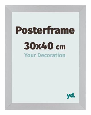 Posterlijst 30x40cm Zilver Mat MDF Parma