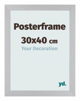 Posterlijst 30x40cm Zilver Mat MDF Parma - thumbnail