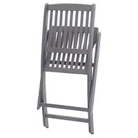 Tuinstoelen 4 st inklapbaar massief acaciahout - thumbnail
