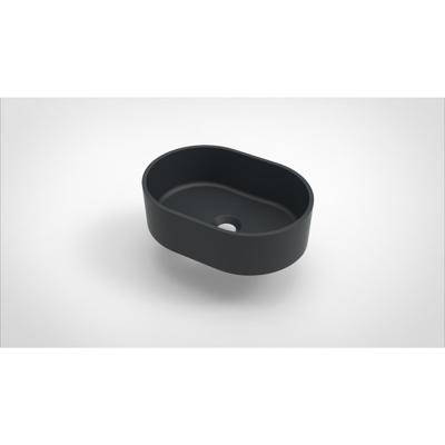 Opbouw Waskom Arcqua Case Ovaal 40x28 cm Mat Antraciet Arcqua