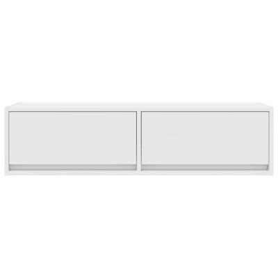 TV-kast met lade Wit 100 x 31 x 25,5 cm Bewerkt hout