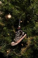 Nordic Light Kerstbal Sneaker Zwart 11 cm - thumbnail