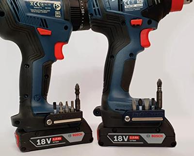 Stealthmounts Bithouder voor Bosch 18v | 2 Stuks | Zwart - BH-BO-BLK-2