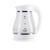 Adler AD 1274 B waterkoker 1,7 l Wit, Transparant 2200 W - thumbnail