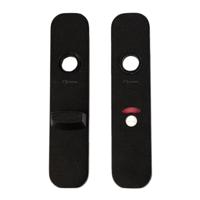 Ivana aluminium clickschilden - vrij en bezet WC 63/8 - mat zwart - thumbnail