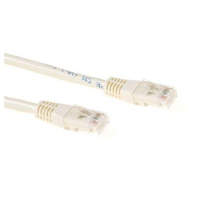 ACT IB8401 U/UTP CAT6 Patchkabel Ivoor - 1 meter