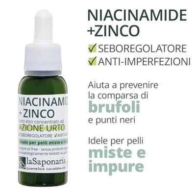Gezichtsserum La Saponaria Niacinamida + Zinc 30 ml